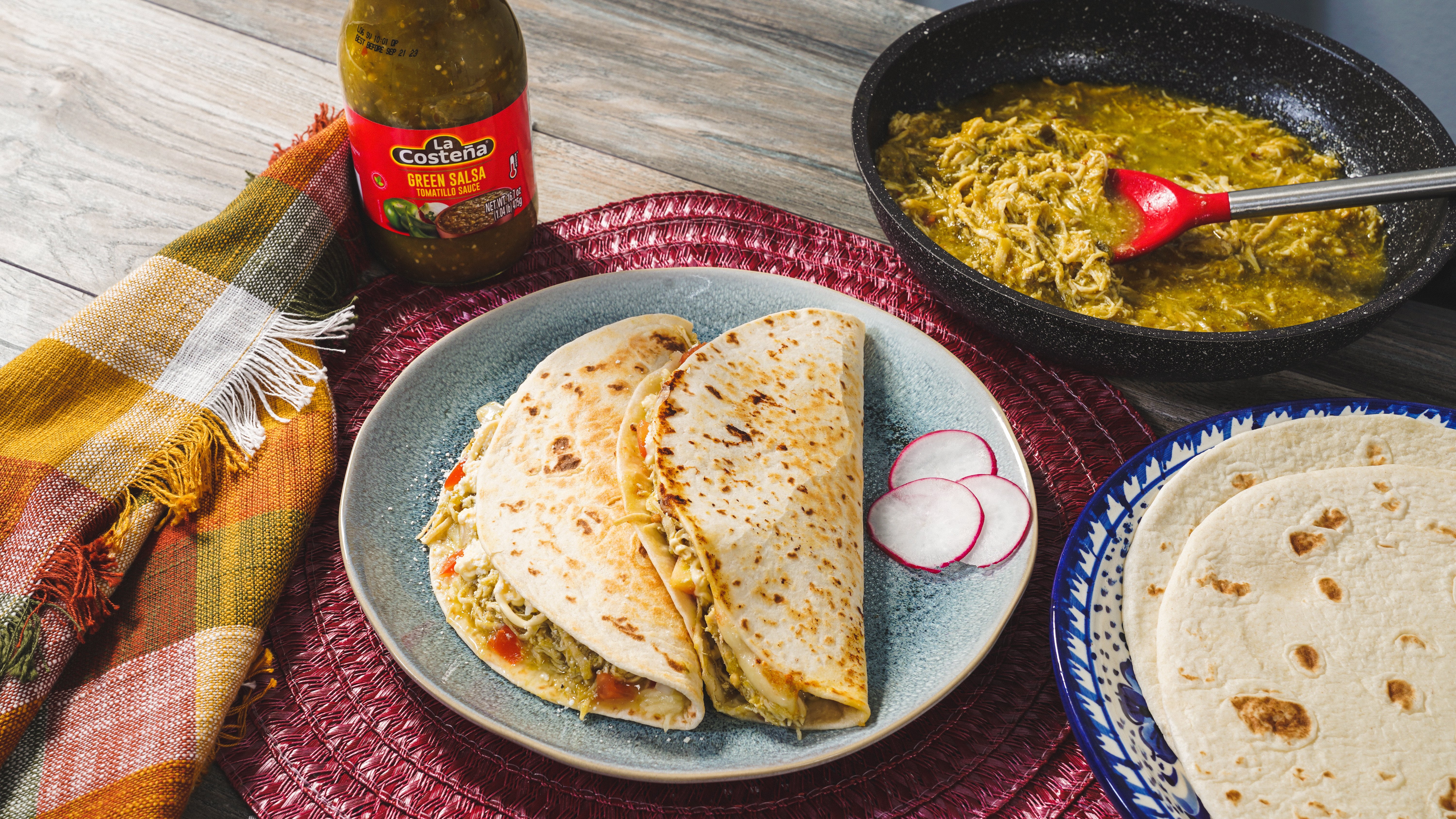 Chicken in Green Sauce Quesadillas Image