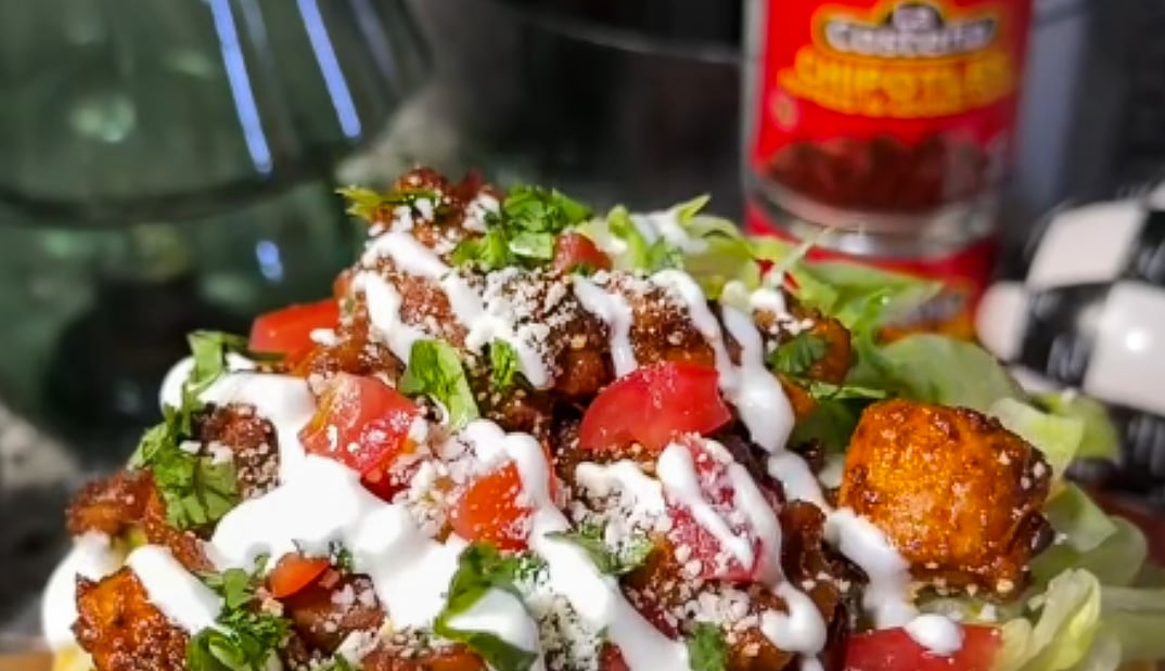 Honey Chipotle Chicken Tostadas