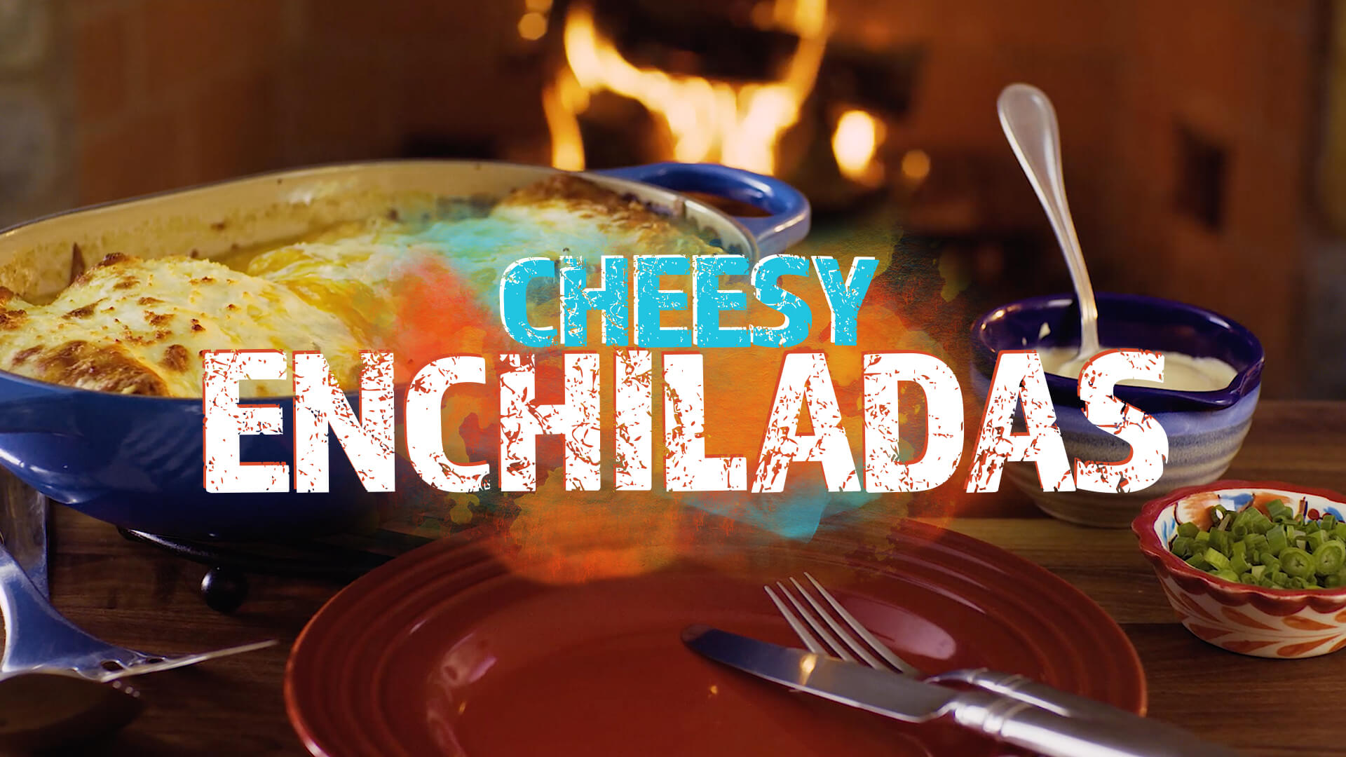 Cheesy enchiladas