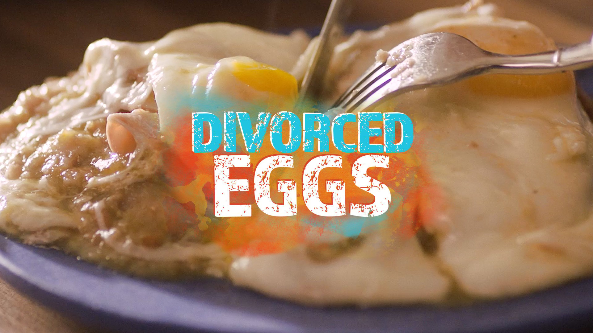 Huevos divorciados en cazuela