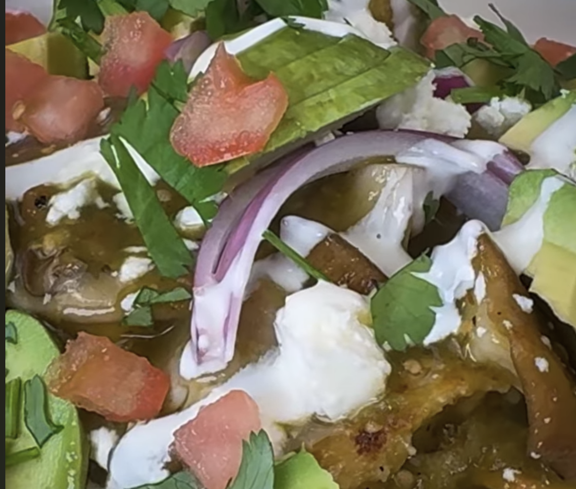 Chilaquiles & Green Tamale